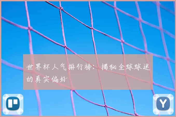世界杯人气排行榜：揭秘全球球迷的真实偏好